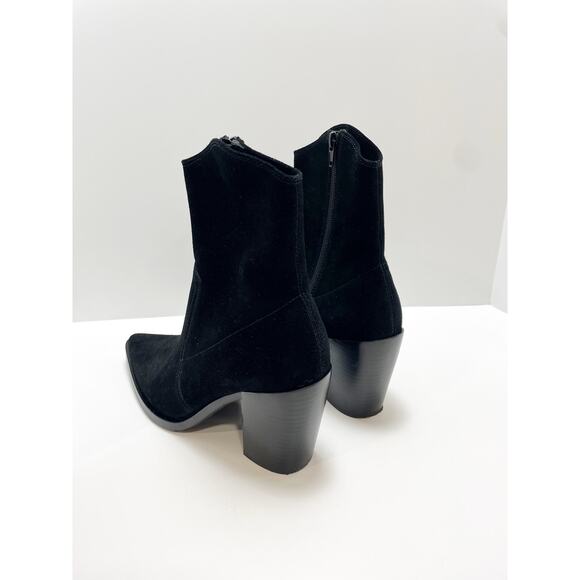 Jeffrey Campbell Jessine Black Suede Pointy Toe Bootie Size 9 - Picture 7 of 16